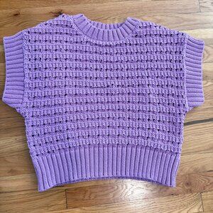 Varley Fillmore Knit Vest in Smoky Grape Size XS